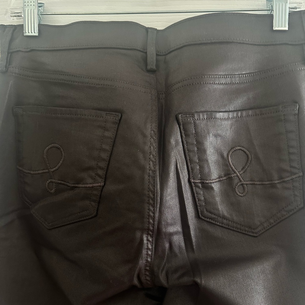 Lilly Pulitzer Brown coated denim Pants coated jeans - Picture 4 of 5